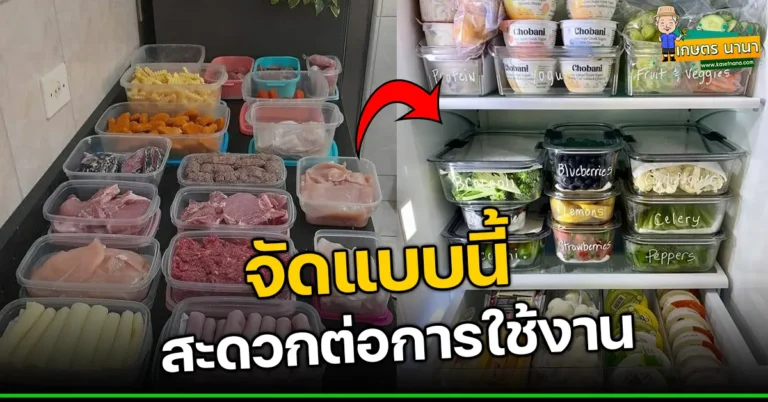 การจัดตู้เย็น อย่างไรให้เป็นระเบียบ ? สะดวกต่อการใช้งาน