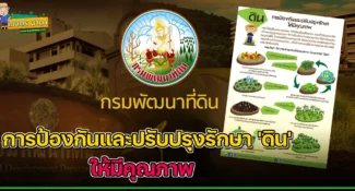 การป้องกันและปรับปรุงรักษา ‘ดิน’ ให้มีคุณภาพ